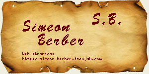Simeon Berber vizit kartica